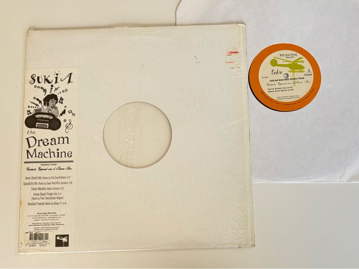 【DUST BROTHERS REMIX】SUKIA / The Dream Machine REMIX 12' NICKELBAG US Nb0003 スキア,MONDO BREAKBEATS,Chemical Brothers,TRIP HOP