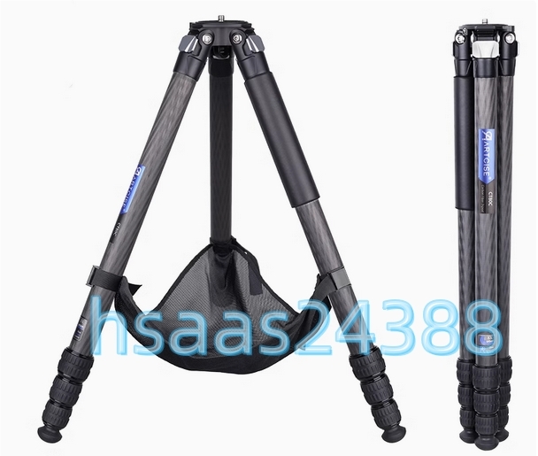 ARTCISE CT80C カーボン三脚 コンパクト トラベル カメラビデオ 三脚 4段ナットロック式 DSLR/一眼レフ/デジタルに適用 　三脚のみ