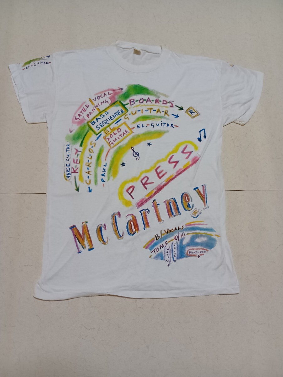90's BEATLES ポール・マッカートニー　PRESS ロングTシャツ　ビンテージ　ビートルズ！