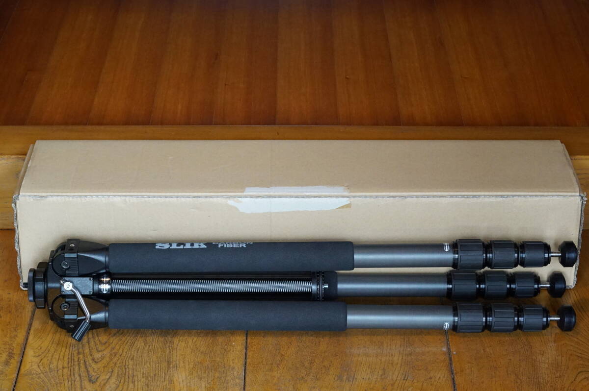 美品 SLIK スリック GRAND PRO グランドプロ カーボン三脚 CF-4 生産終了品