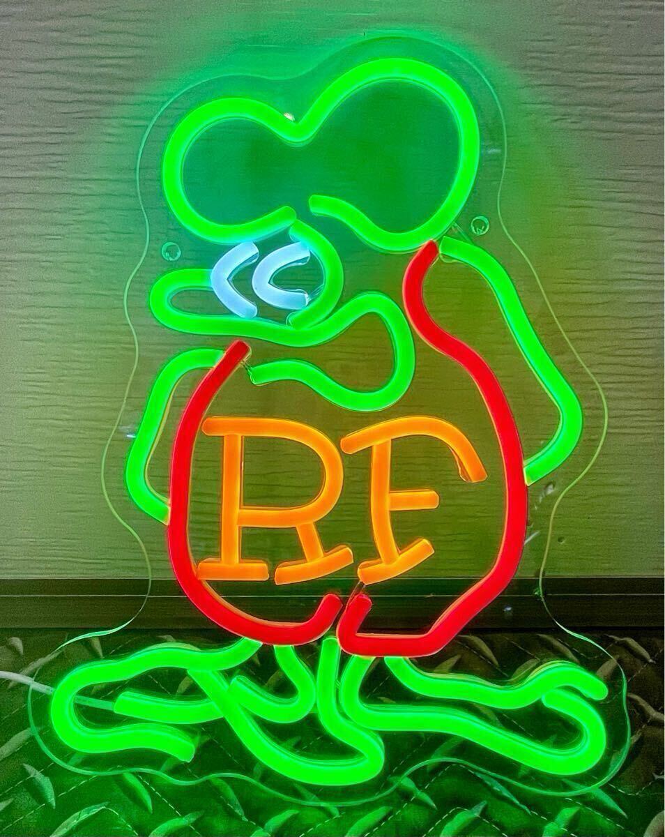 RATFINK LEDネオン ネオン看板 4色 USB電源 調光調整付 ラットフィンク ムーンアイズ アメリカン雑貨 ガレージ雑貨 ホッドロッド 横浜本牧 