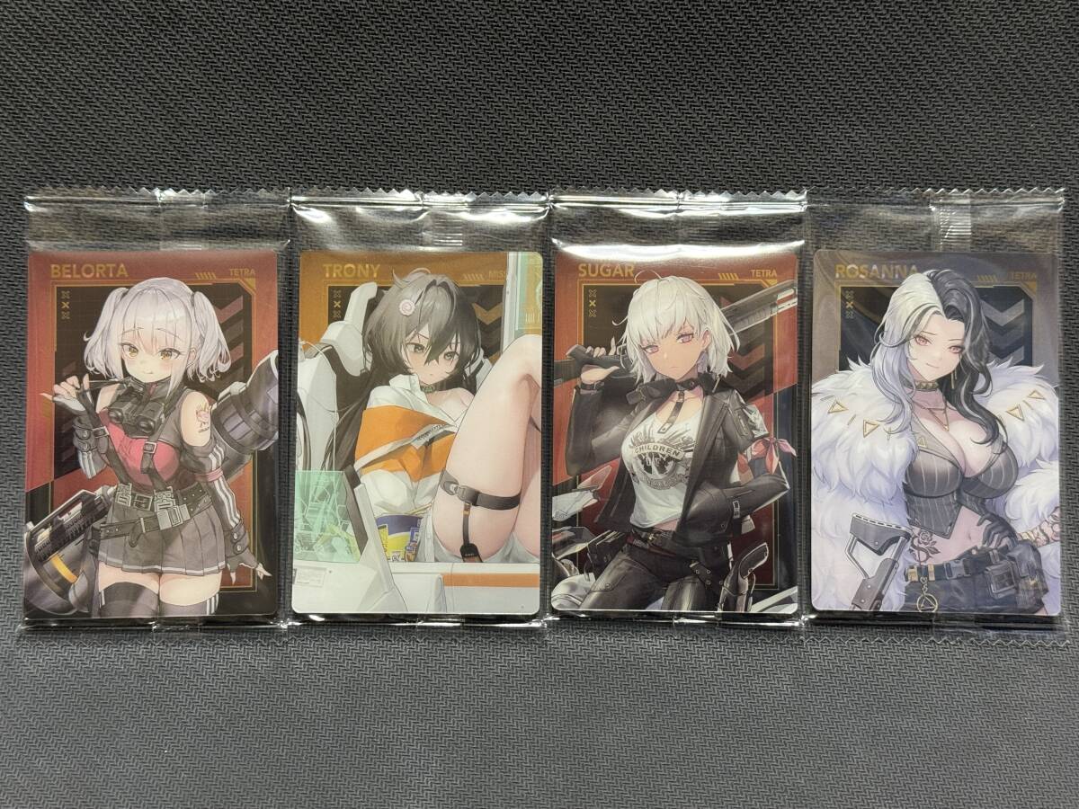 勝利の女神 NIKKE ウエハース3 プラカード No.007ベロータ No.016トロニー No.017シュガー No.019ロザンナ 未開封4枚セット ニケ