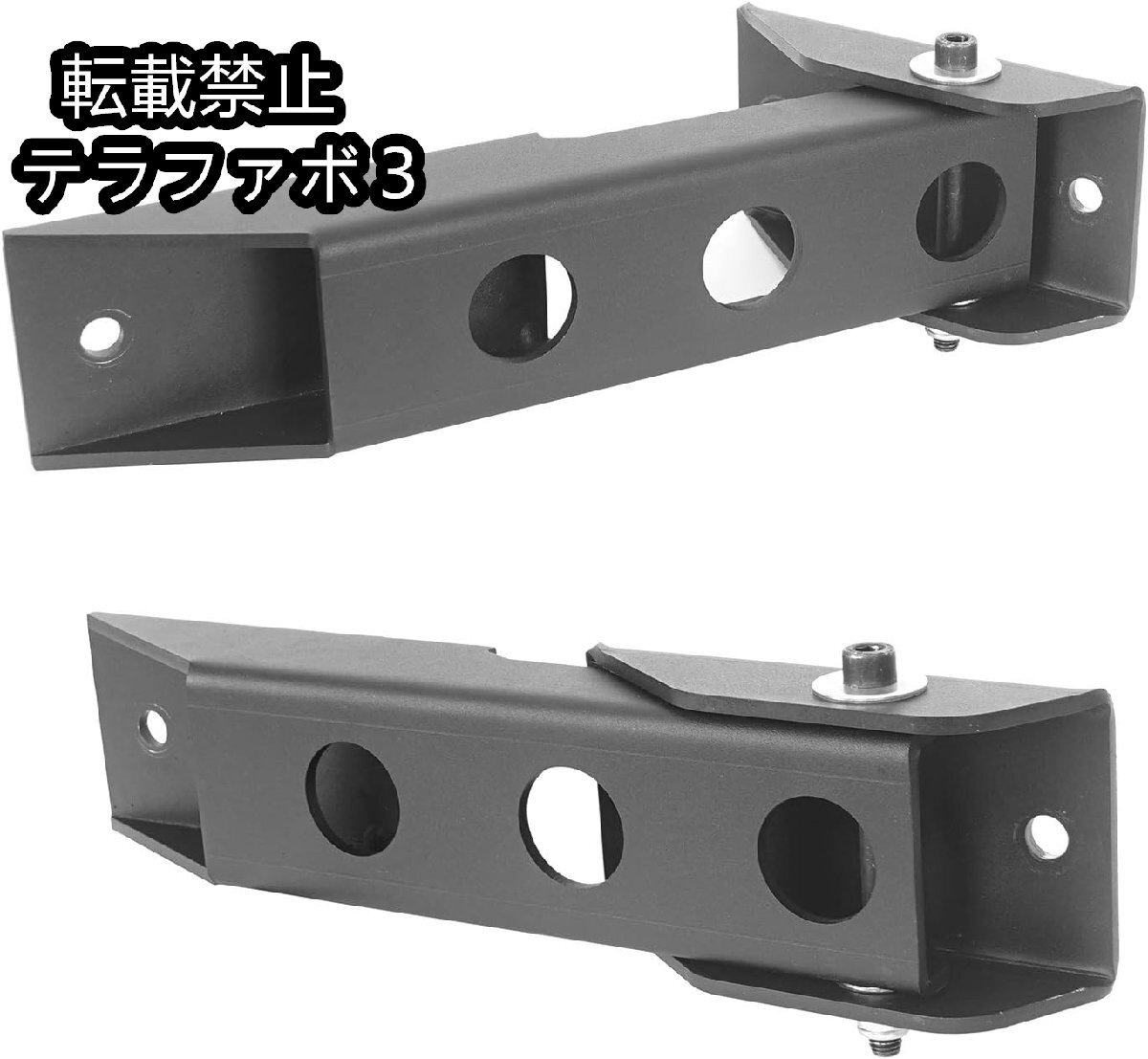 Jeep Wrangler TJ 97-06 テールゲートヒンジセット - ブラックパウダーコーティング ステンレススチール コンテンポラリースタイル