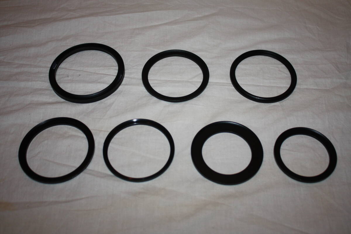 送料無料！　 Samallnig　Kenko 他　美品　メタルレンズ径変換アダプター 7個 （検索： 一眼レフカメラ コンタックス ヤシカ）