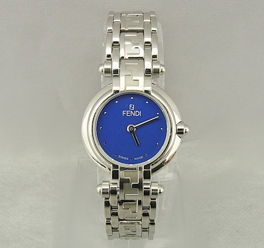 FENDI 750L Quartz 25mm フェンディ レディース ブルー文字盤 クオーツ ステンレス 中古