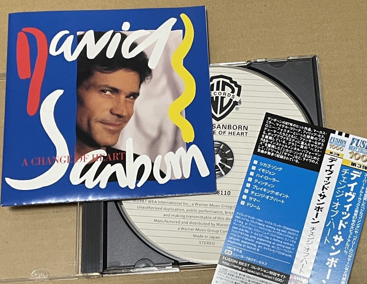 送料込 David Sanborn - A Change Of Heart 国内盤CD / デイヴィッド・サンボーン / WPCR28110