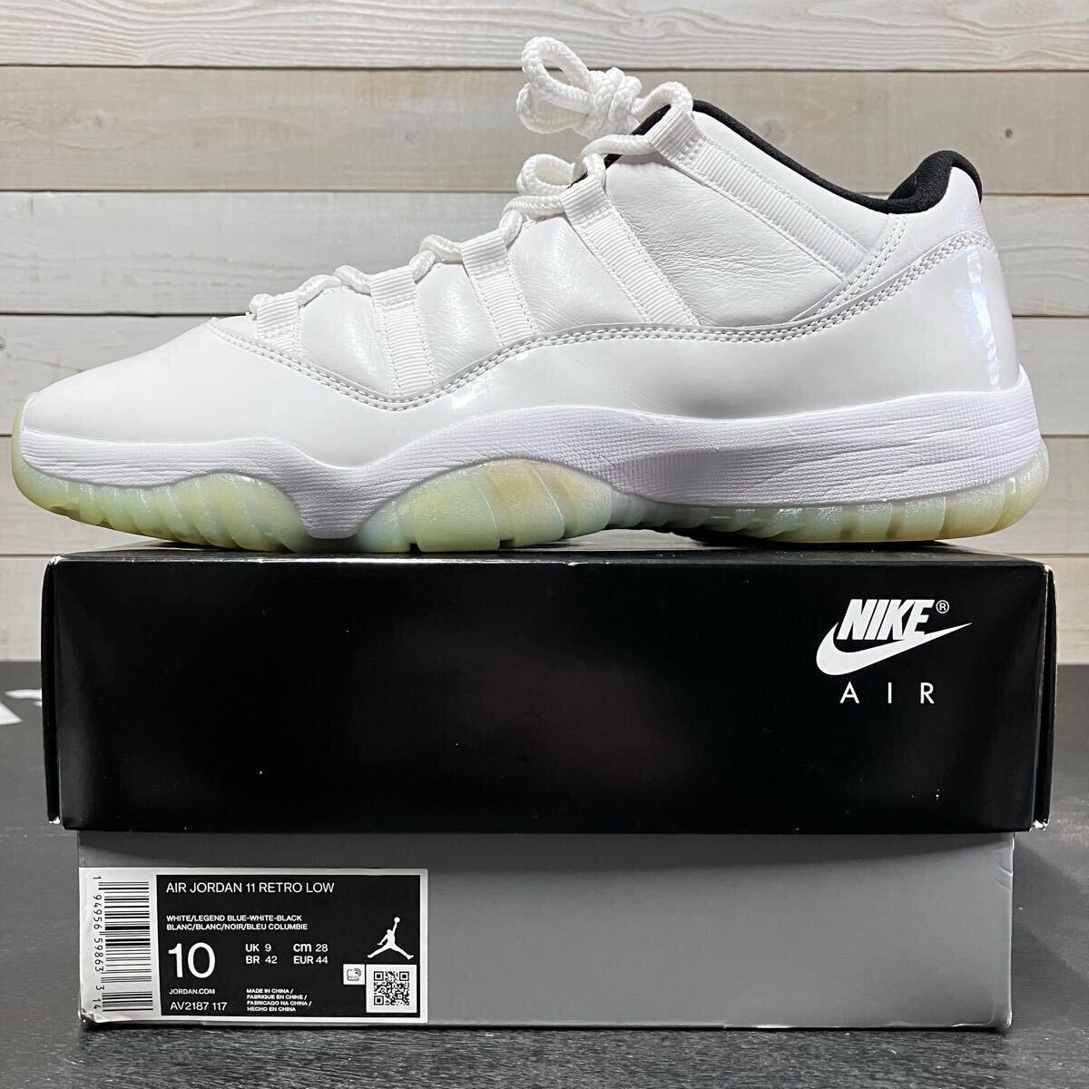 28cm NIKE AIR JORDAN 11 LOW LEGEND BLUE AV2187-117 ナイキ エア ジョーダン ローカット レジェンド ブルー