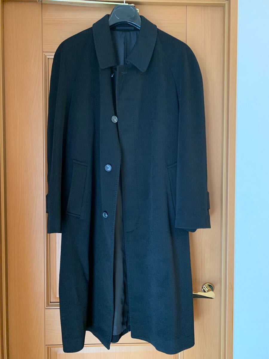 ☆希少極上美品☆ブラックロングコート　カシミヤ１００%　　サイズM　　 即日発送