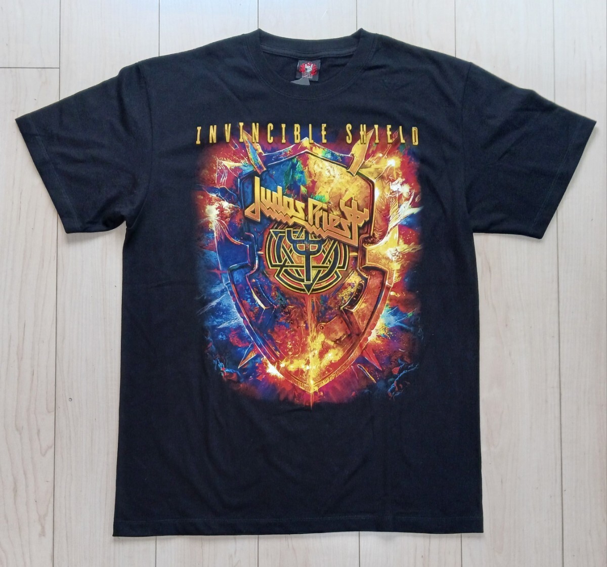 JUDAS PRIEST　Tシャツ　L　タグ付 未使用　INVINCIBLE SHIELD　ジューダス プリースト　インビンシブル シールド