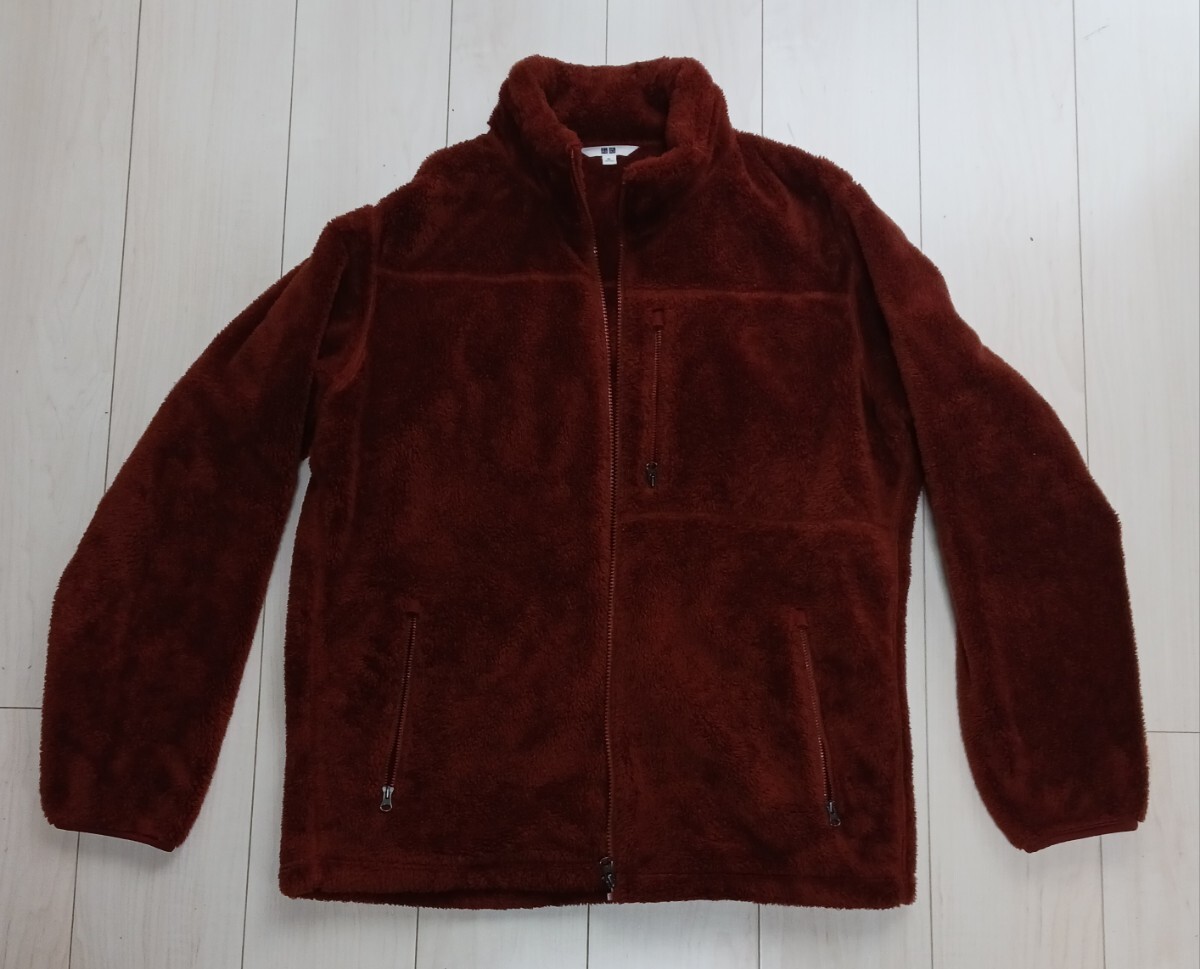 フリース ジャケット 【 茶 / XL 】 ユニクロ　起毛　ブラウン　UNIQLO