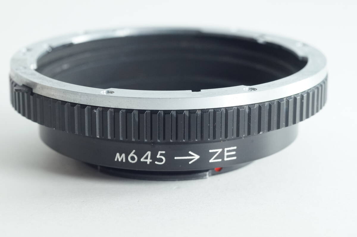 PH012『キレイ 』マミヤ MAMIYA マウント 変換 アダプター M645 ZE アダプターリング マウントアダプター 中判カメラ 
