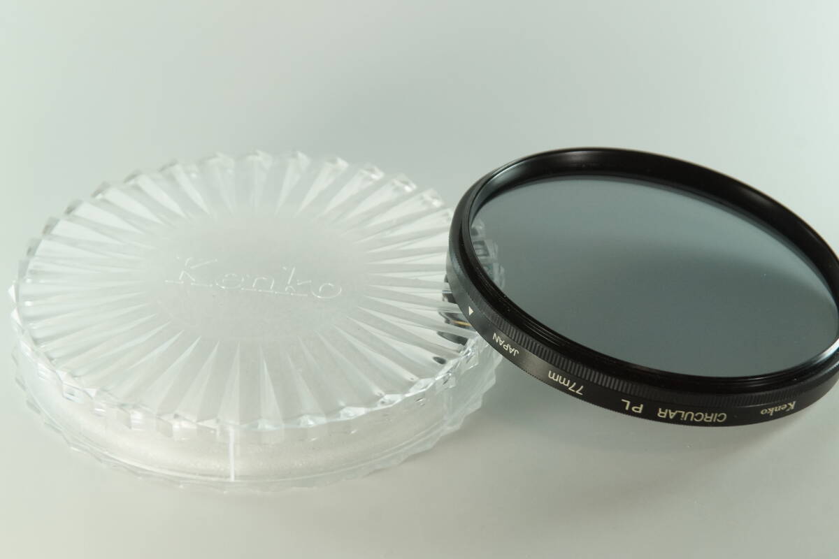 光防018【とてもキレイ】Kenko CIRCULAR PL 77mm サーキュラー PLフィルター ケンコー レンズ保護