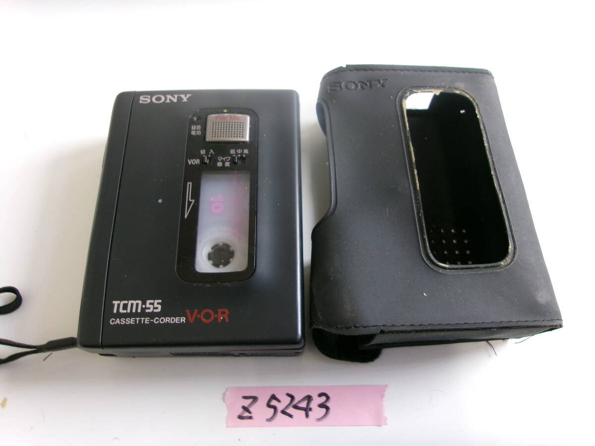 (Z-5243)SONY カセットレコーダー TCM-55 ジャンク ※内部錆あり