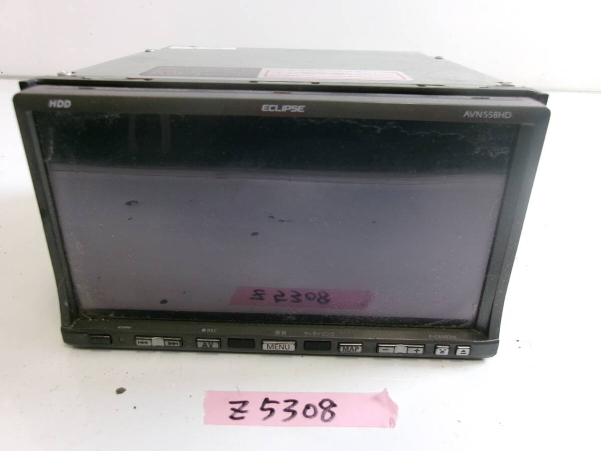 (Z-5308)ECLIPSE HDDナビ AVN558HD 動作未確認 現状品 S/N 10A00033