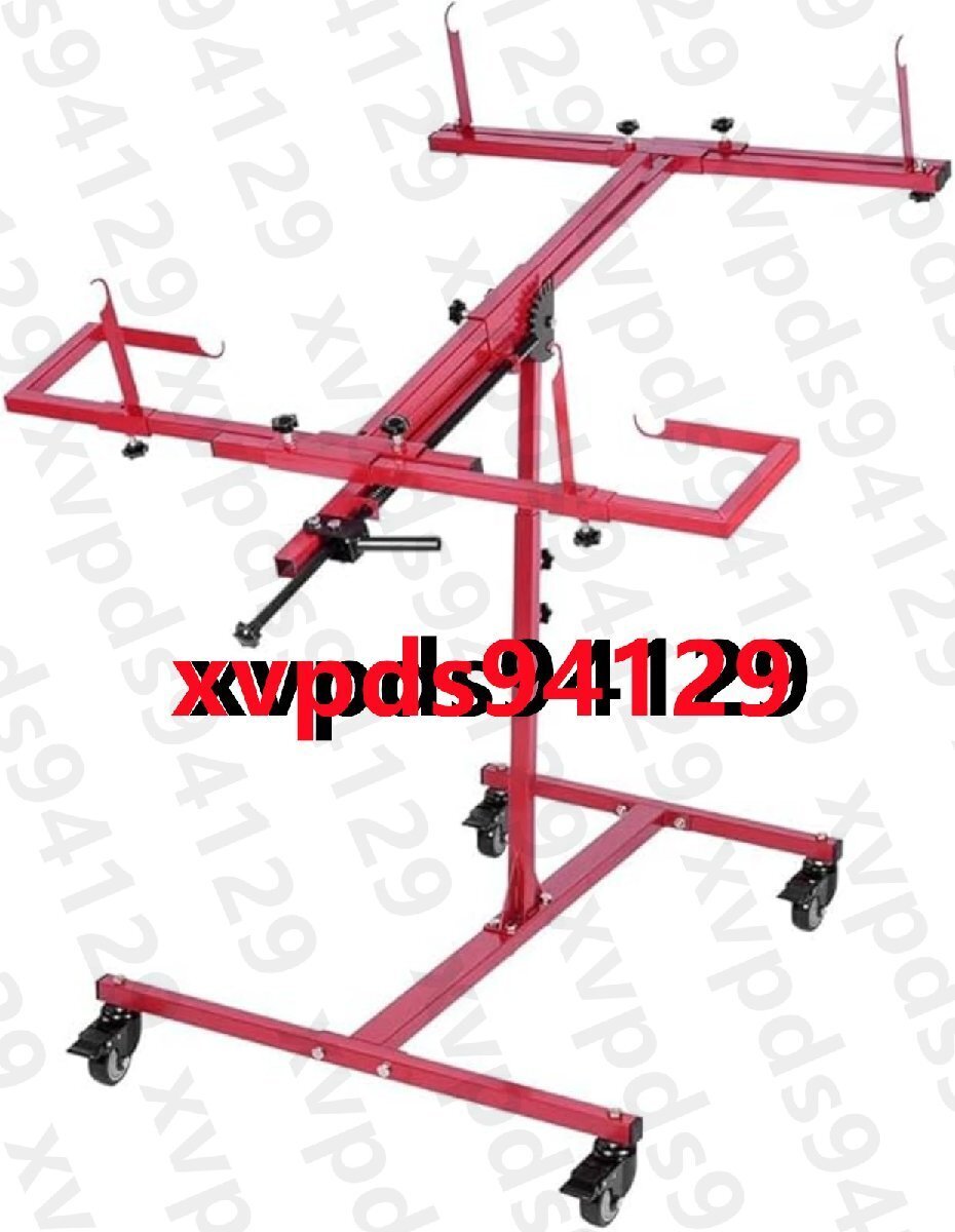 カーボディスプレーペイント ポータブルバンパー修理スタンド ペイントスタンド 90°のスイベル 調整可能なスプレーペイントスタンド