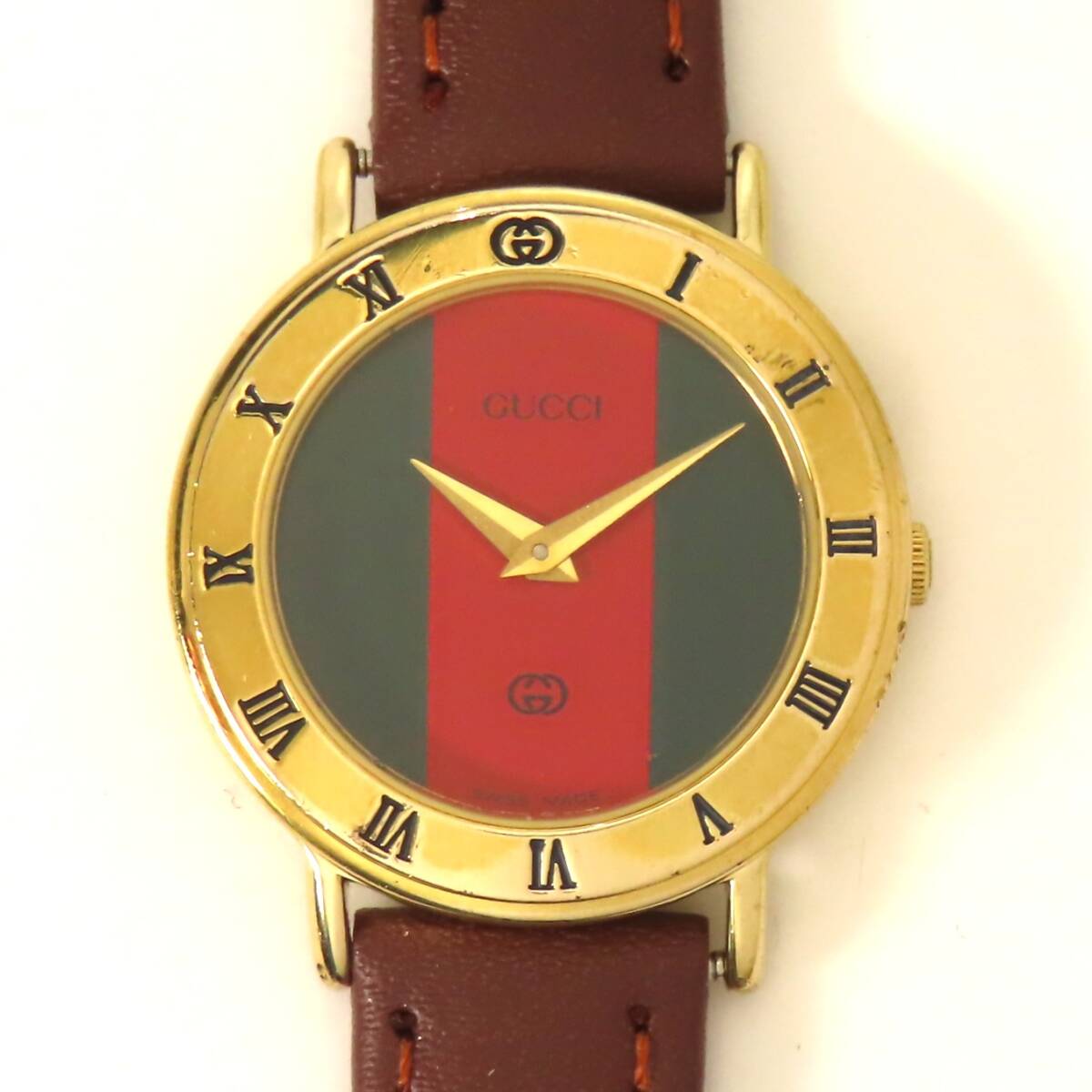 稼働品 GUCCI グッチ クオーツ 腕時計 シェリーライン 3000L レディース ボーイズ