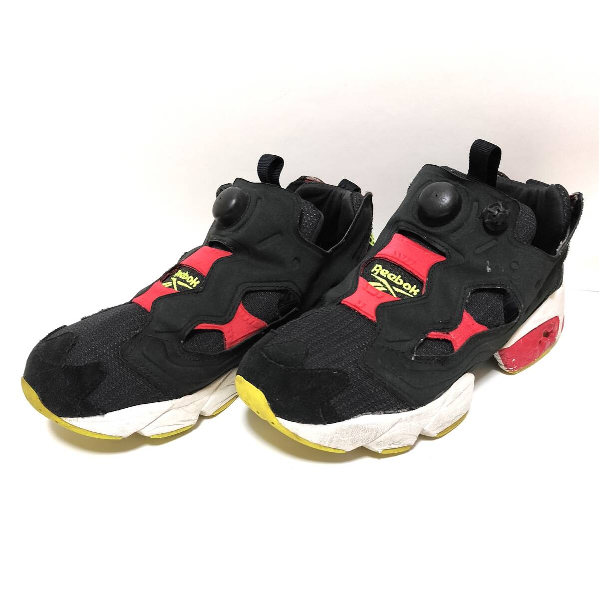 REEBOK INSTAPUMP FURY 94 リーボック インスタポンプフューリー 94 メンズ シューズ スニーカー 25.5cm 黒×赤×ライムグリーン