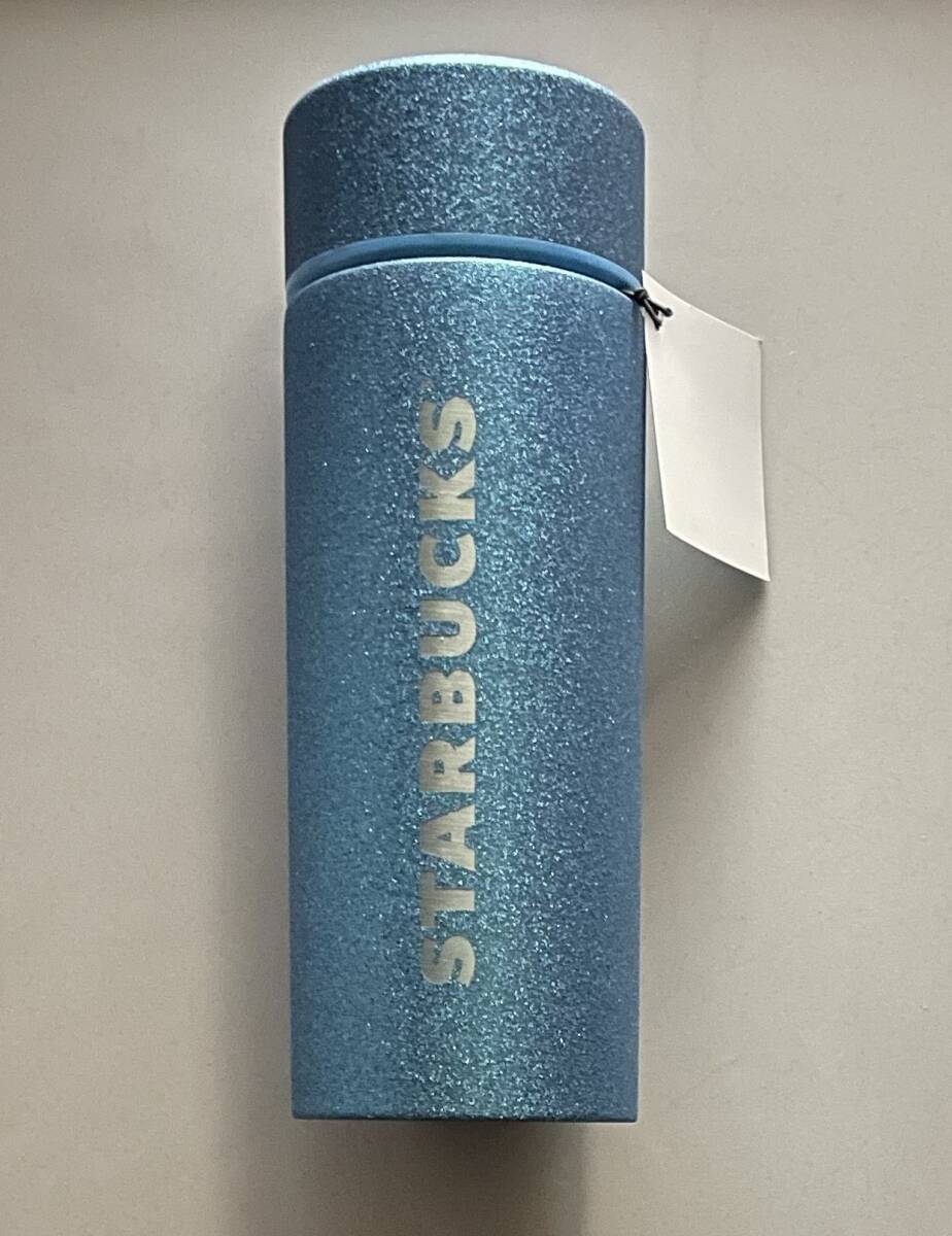 スタバ　『　ステンレスボトルグリッターブルー355ml　』　スターバックス　2023　サマーシーズン第2弾
