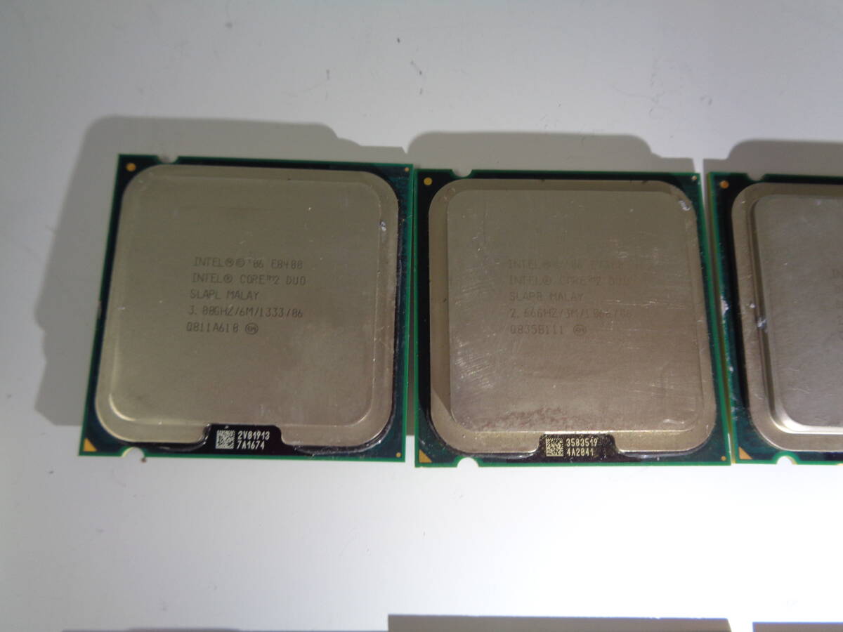 C3093 CPU メモリまとめ売り 8枚　Intel Core2Duo E7300 2.66GHz 他7枚 / ①サイズ