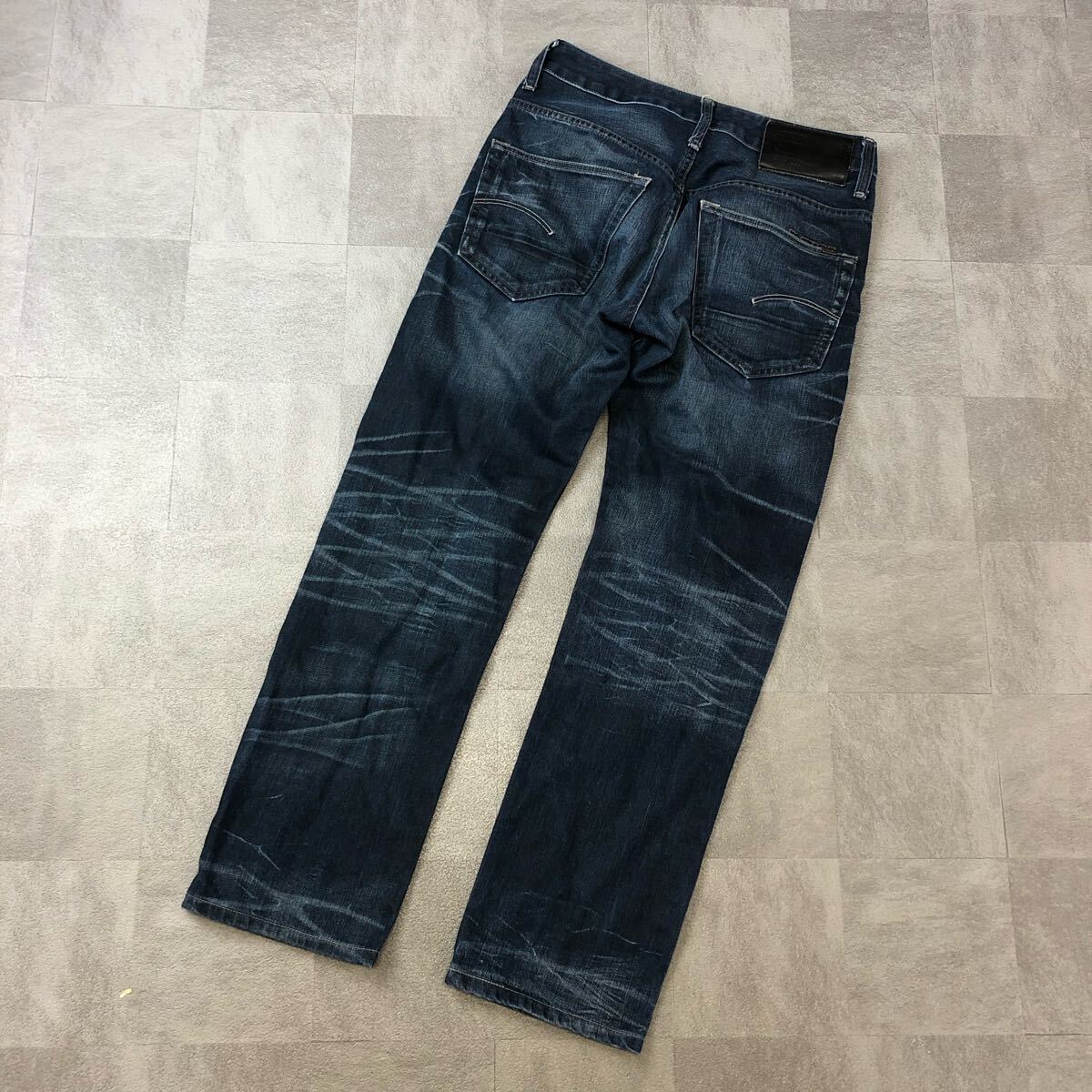G-STAR RAW ジースターロー　 デニムパンツ ジーンズ ジーパン　ボトムス 3301 STRAIGHT ストレートパンツ　綿100％　W28 L32 古着