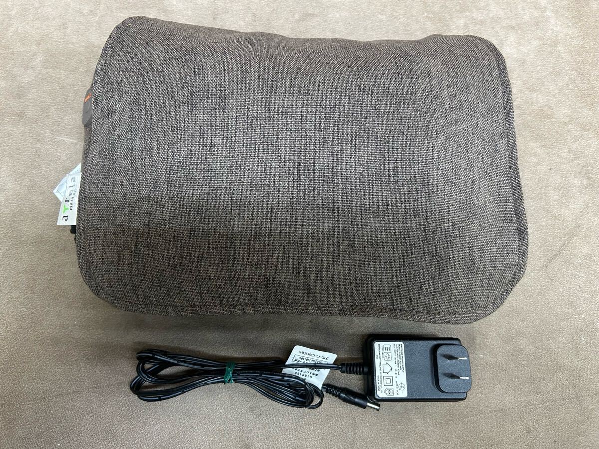 中古 アルインコ クッションマッサージ めぐりMCR8120 動作品 背中 腰 マッサージ ブラウン 