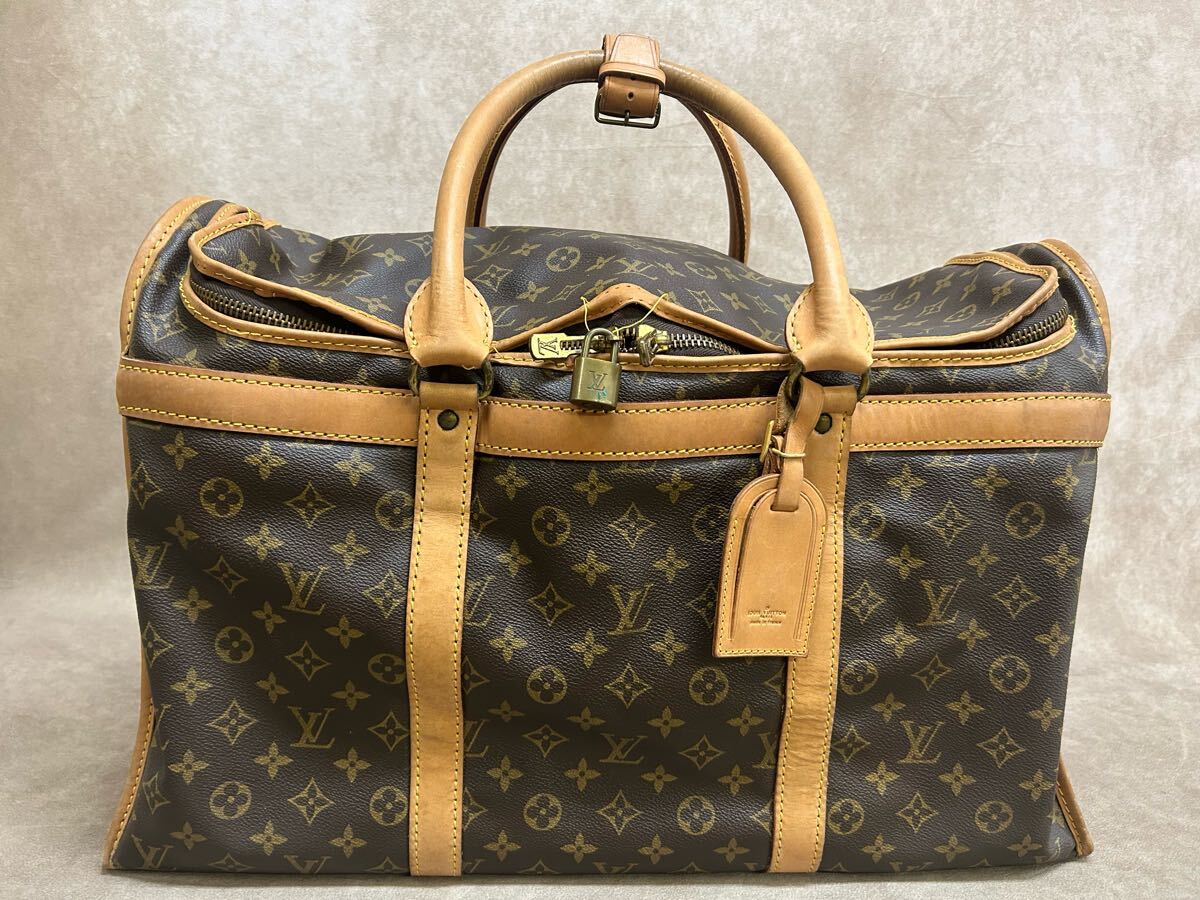 【バッグ】LOUIS VUITTON ルイ ヴィトン モノグラム ボストンバッグ ハンドバッグ 旅行カバン トラベルバッグ レトロ 現状品 難あり