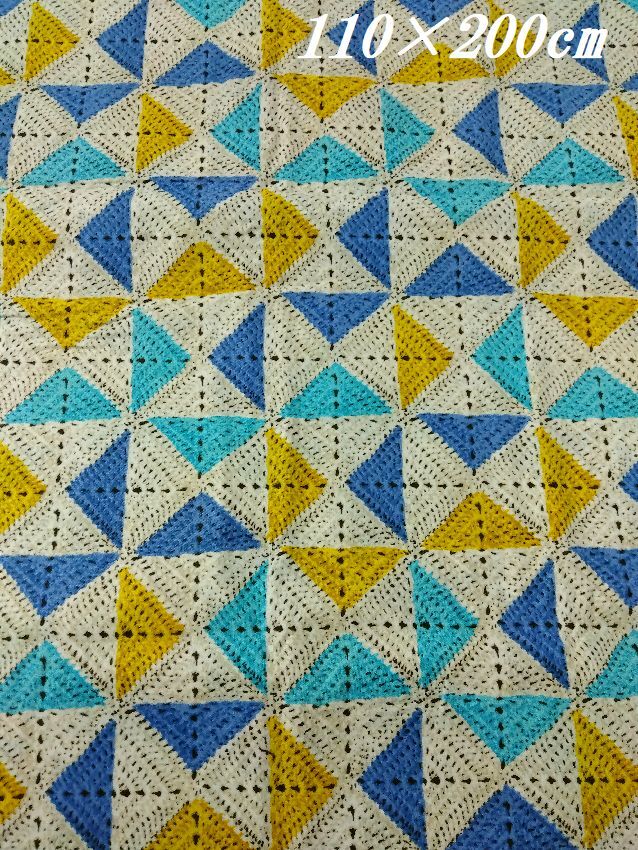 布地ニ73■110×200cm■シーチングかぎ針編みニットリアル編地柄生地＊日本製