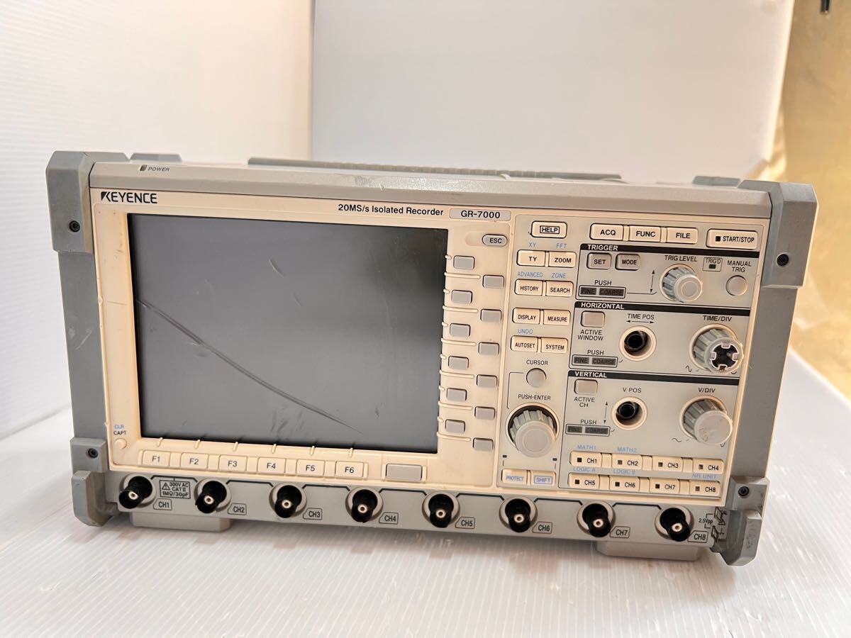 KEYENCE GR-7000+NR-U3 小型絶縁8ch高速マルチレコーダ/高速データ収集