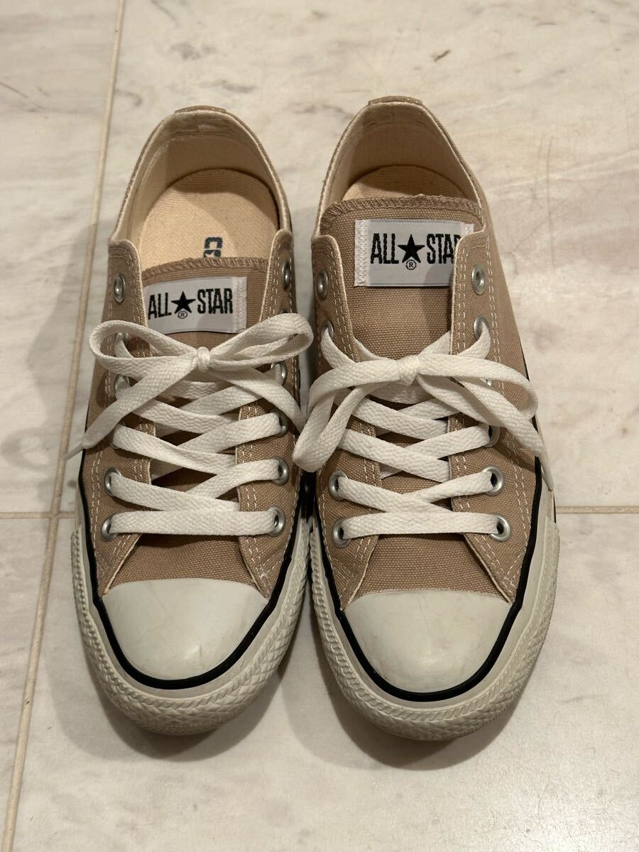 ☆コンバースオールスター☆中古☆24センチ☆ベージュ☆