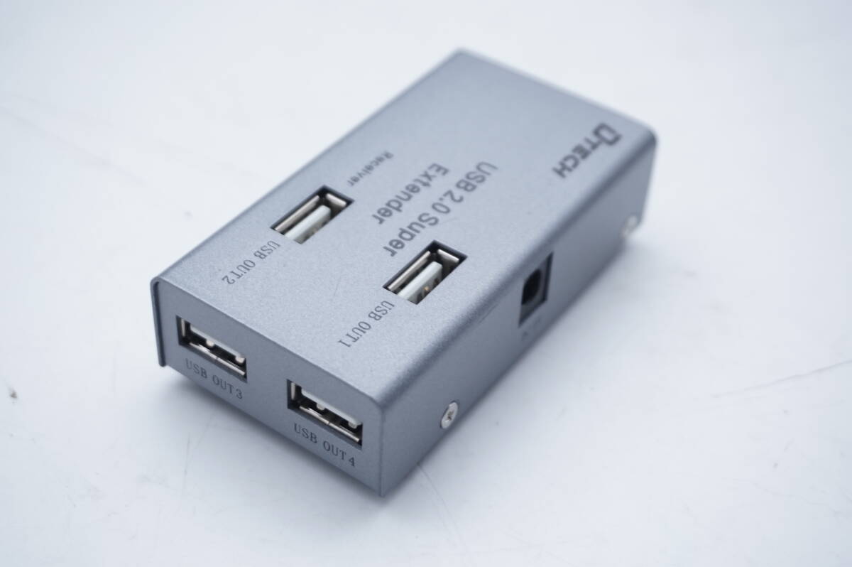 DTECH　USB エクステンダー 4ポート USB2.0 エクステンダー 4分配　