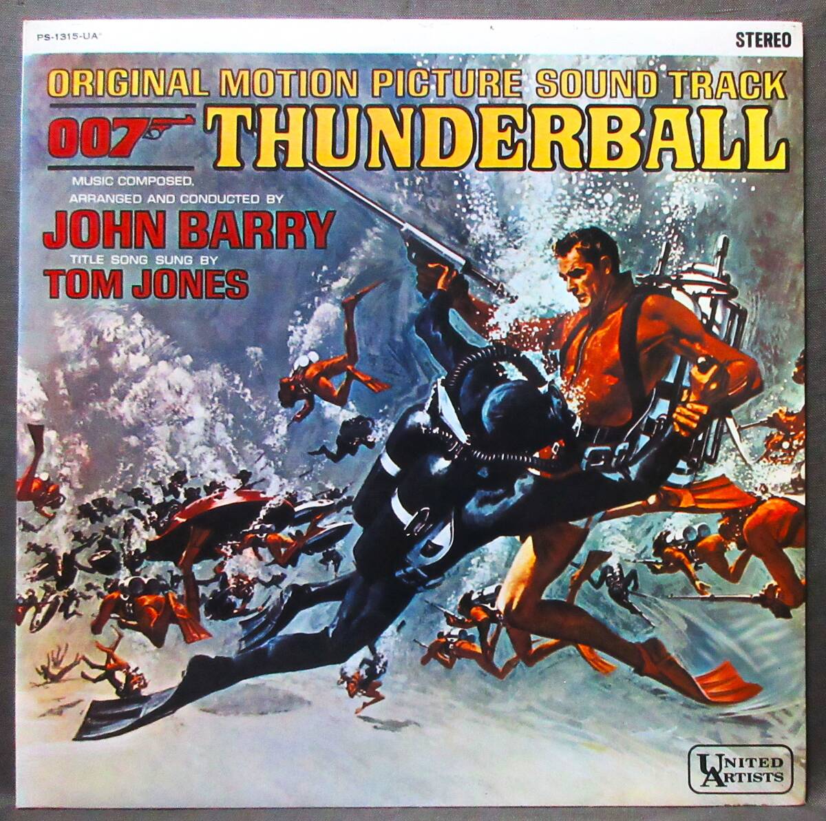 ぺラ見開き(LP) ジョン・バリー [007 サンダーボール作戦] ショーン・コネリー/サウンドトラック/1966年/日本コロムビア/PS-1315-UA
