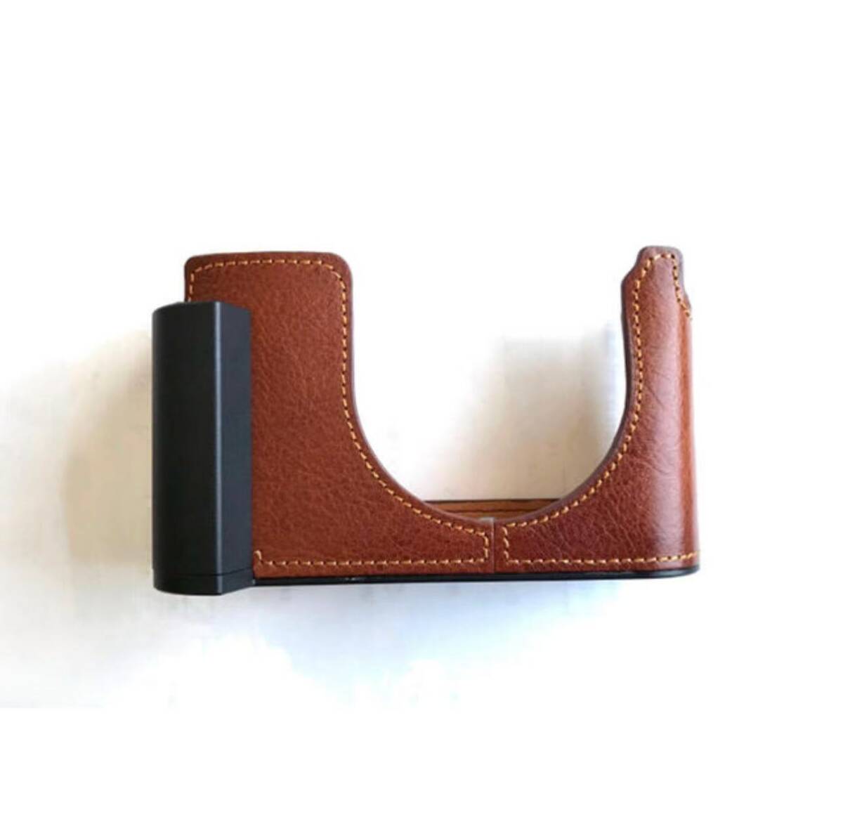 新品 本革 LEICA ライカ Q用 カメラケース 濃いブラウン