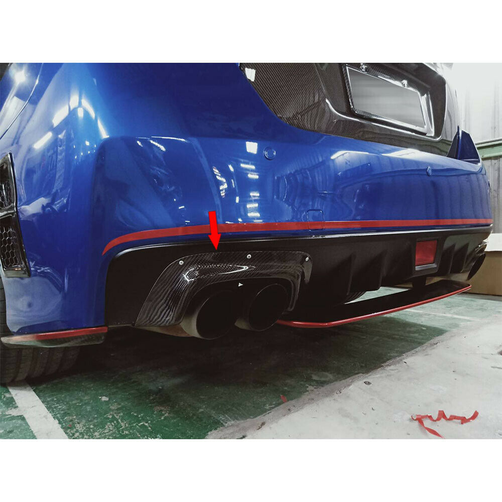 スバル WRX STI S4 VAB VAG カーボンヒートシールド マフラーガード マフラーカッター トリム 