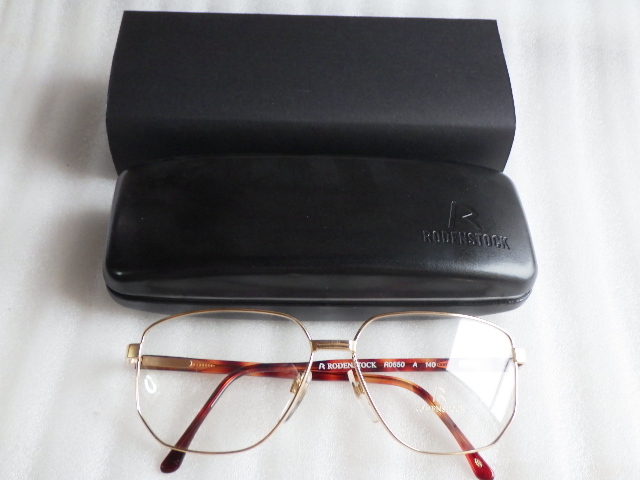 未使用 ローデンストック RODENSTOCK R0650 58mm ブラウン ゴールド メガネ フレーム 日本製 ヴィンテージ デッドストック 　ｖ030810
