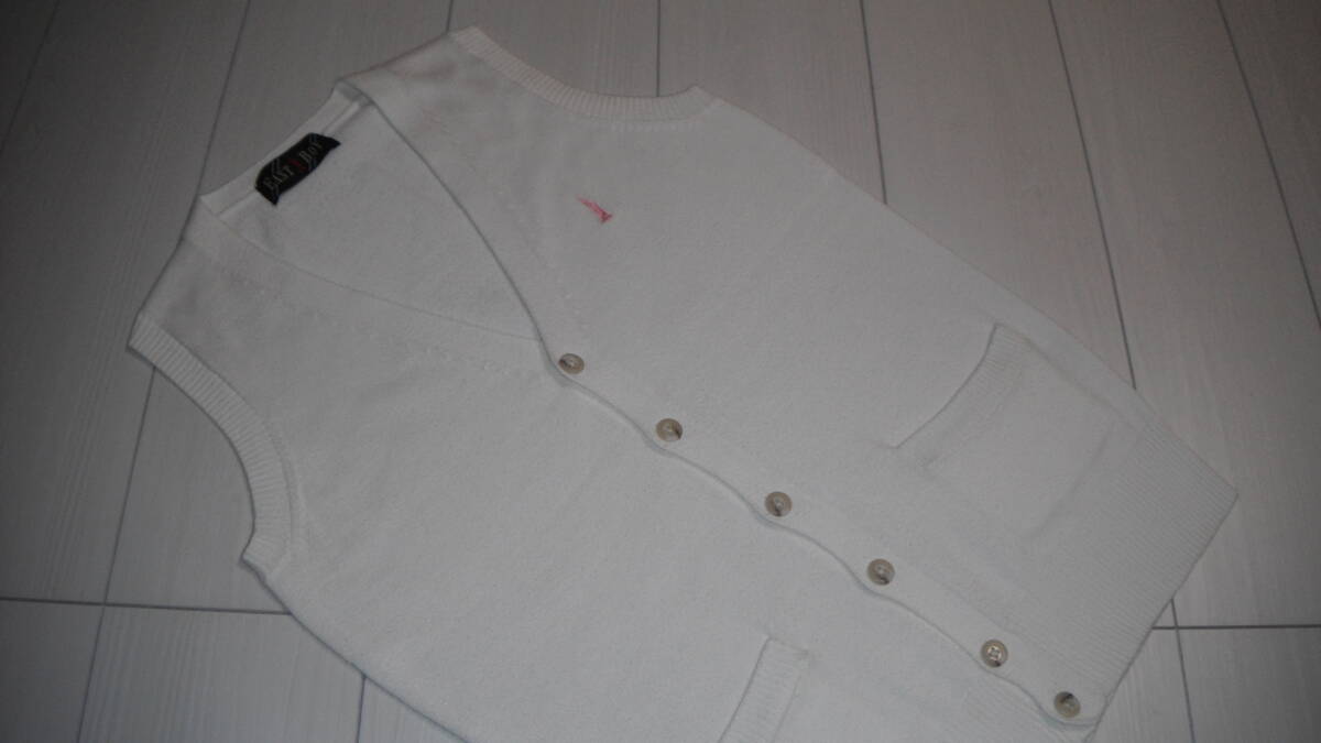 *** EASTBOY * COOLMAX * ベスト * 9号 * ホワイト * 限定ピンク女神 * 夏用ベスト * 薄手ハイゲージタイプ * USED ***