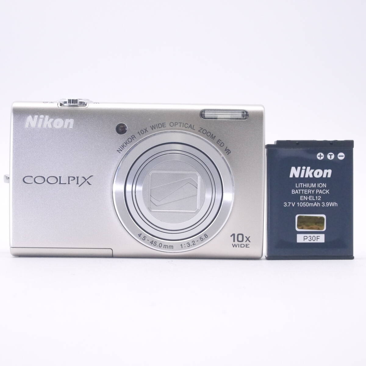 良品 動作確認済み Nikon ニコン COOLPIX S6200 シルバー コンパクトデジタルカメラ コンデジ #AA3144