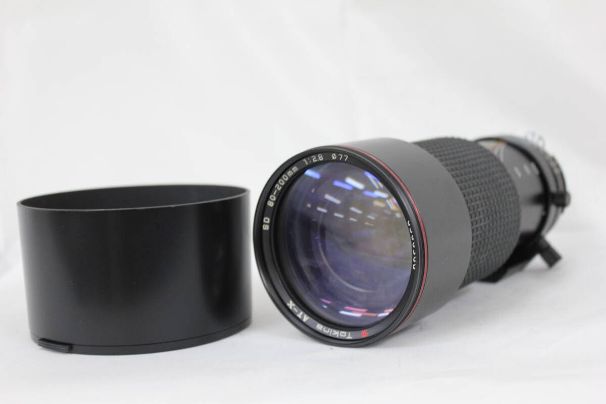 【外観美品】 トキナー Tokina AT-X SD 80-200mm F2.8 三脚座 フード付き ニコン Aiマウント レンズ M4950