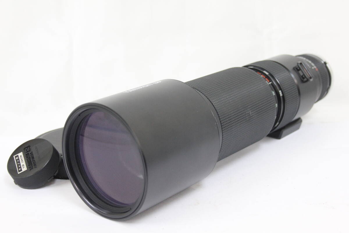 【外観美品】 タムロン Tamron SP 200-500mm F5.6 三脚座 前後キャップ付き Adaptall 2 キャノン FDマウント レンズ M4715