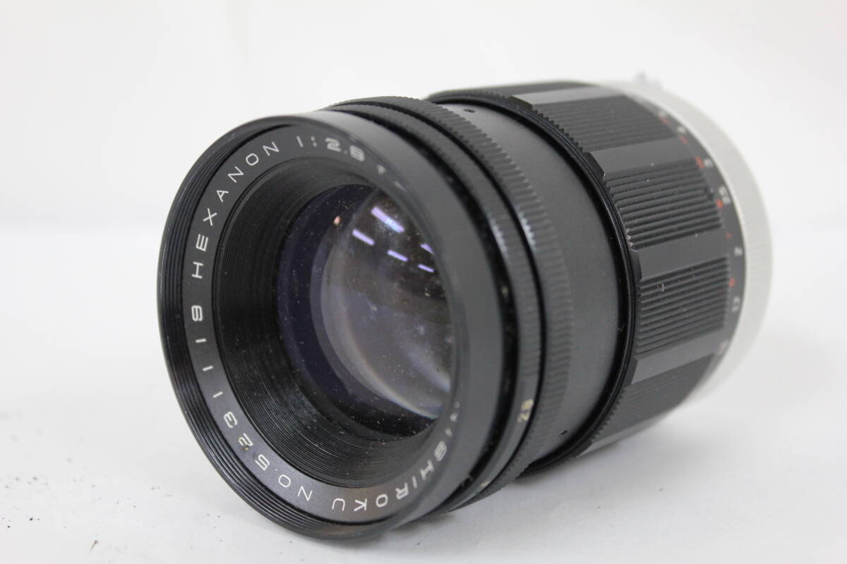 【訳あり品】 小西六 Konishiroku Hexanon 100mm F2.8 レンズ M4977