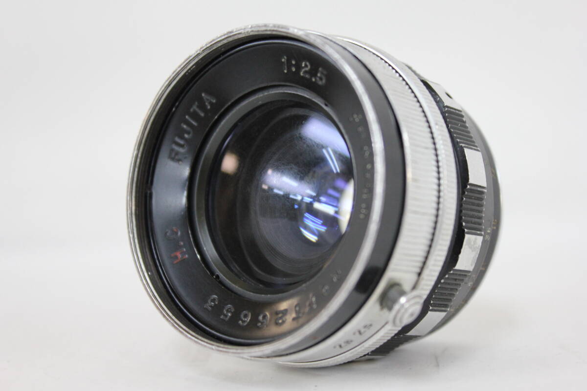 【訳あり品】 フジタ Fujita H.C. 35mm F2.5 ゼブラ M42マウントレンズ M5045