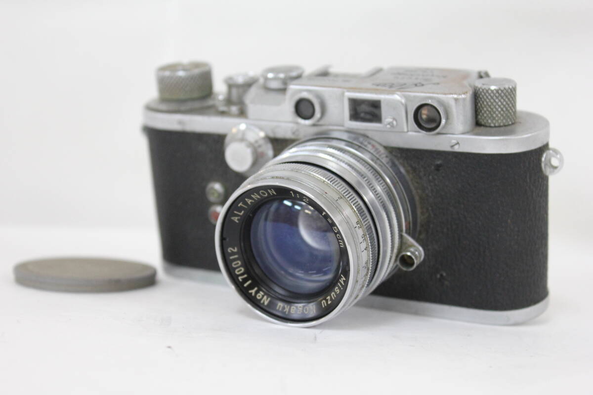 【訳あり品】 【希少】 misuzu kogaku Alta + Altanon 5cm F2 レンジファインダー カメラ M5056