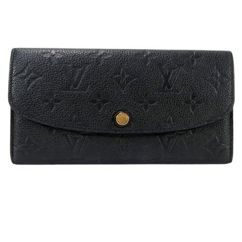 LOUIS VUITTON ルイ・ヴィトン ポルトフォイユ エミリー モノグラム アンプラント ノワール バイカラー ブラック 二つ折り長財布 M62369