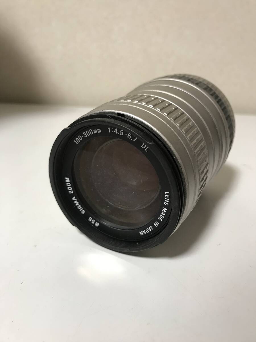 動作未確認の為ジャンク　SIGMA シグマ　レンズのみ　100-300mm 1:4.5-6.7 DL φ55 SIGMA ZOOM 【2CM-6031301】