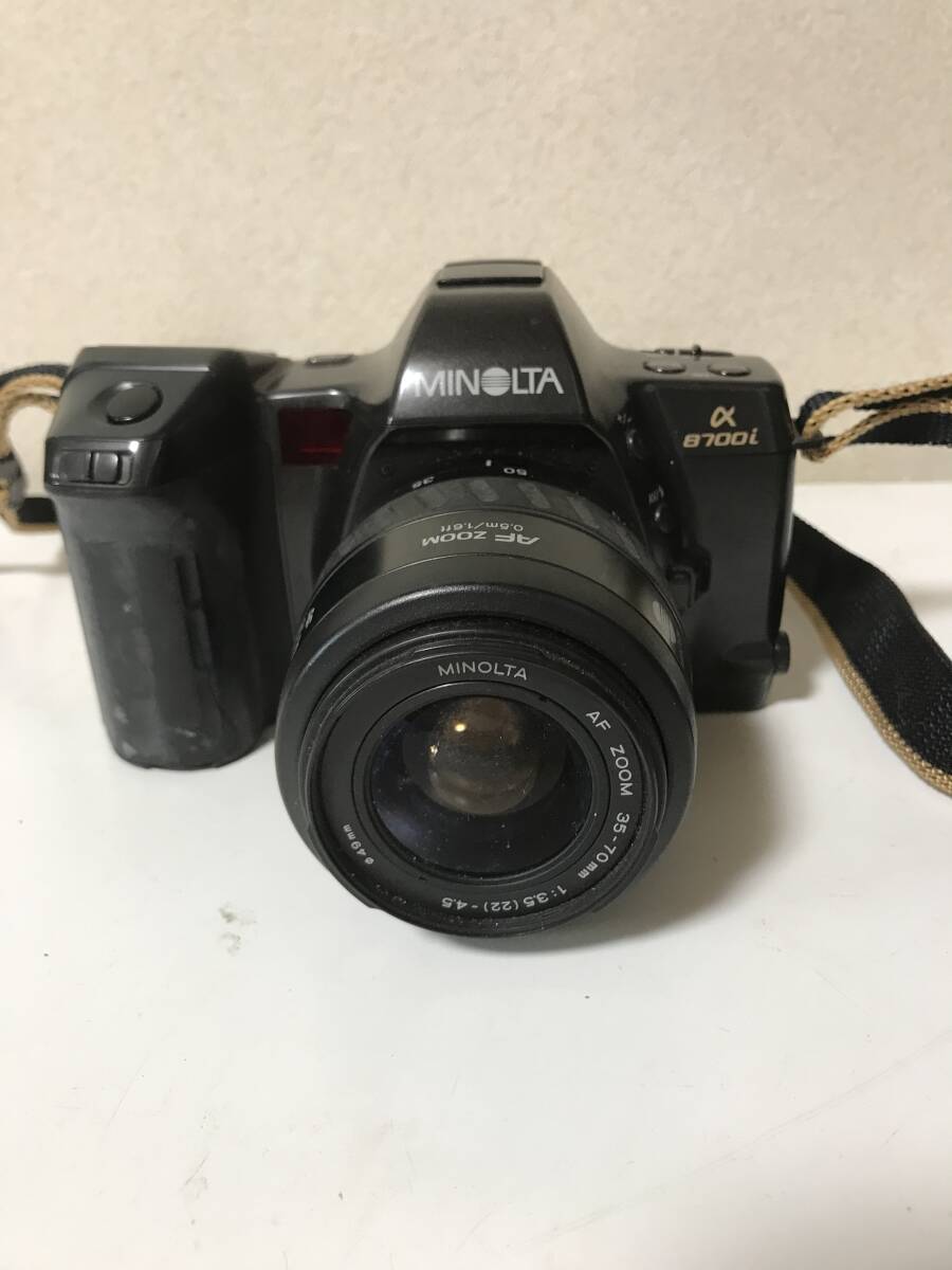 動作未確認の為ジャンク　MINOLTA ミノルタ　α8700i AF ZOOM 35-70mm 1:3.5(22)-4.5【2CM-6031307】