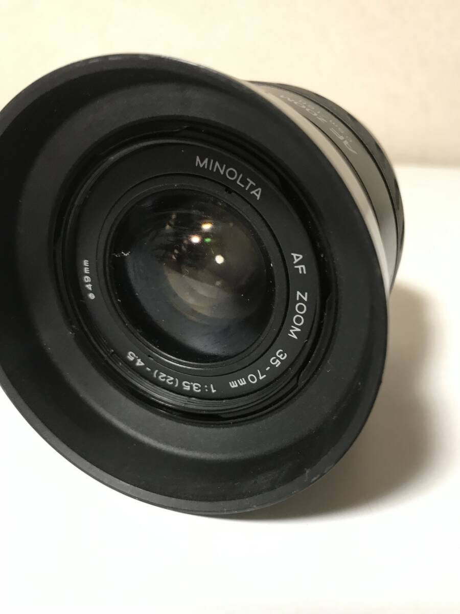 動作未確認の為ジャンク　レンズのみ　MINOLTA ミノルタ　AF ZOOM 35-70mm 1:3.5 (22)-4.5 φ49mm 【CAM-6032101】