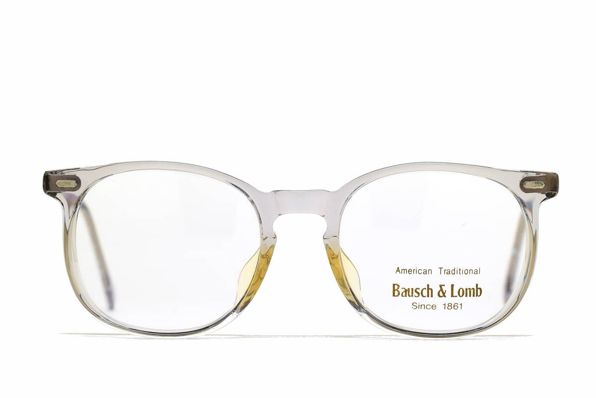 デッドストック Bausch & Lomb 702 CG 48-20 クリアグレー ボストン ウェリントン メガネ サングラス フレーム ボシュロム ヴィンテージ