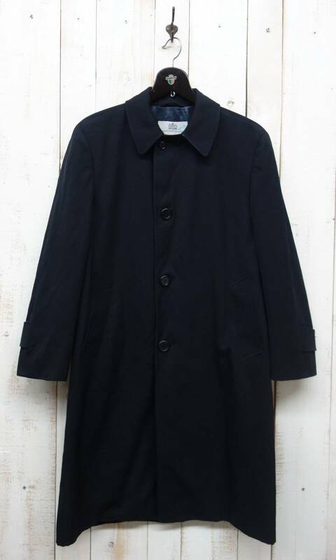 RETRO ヨーロッパ古着 ＊Aquascutum アクアスキュータム ＊ウール　バルマカーンコート 　ステンカラーコート 38SHORT ＊MADE IN CANADA