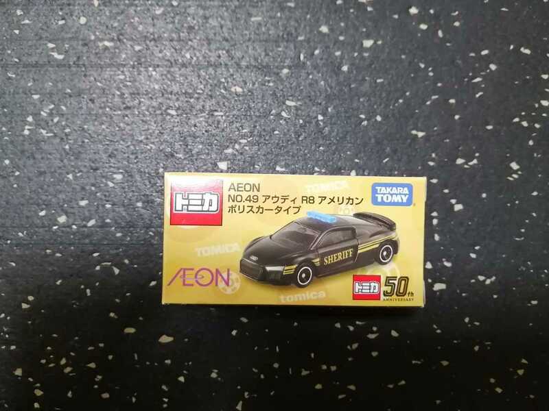 トミカ AEON NO.49 アウディ R8 アメリカン ポリスカータイプ 新品 未開封品　 tomica