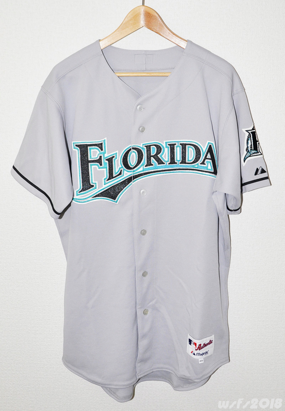 【野球/MLB/USED】フロリダマーリンズ オーセンティックジャージ(ロード)【Majestic/マジェスティック】florida marlins