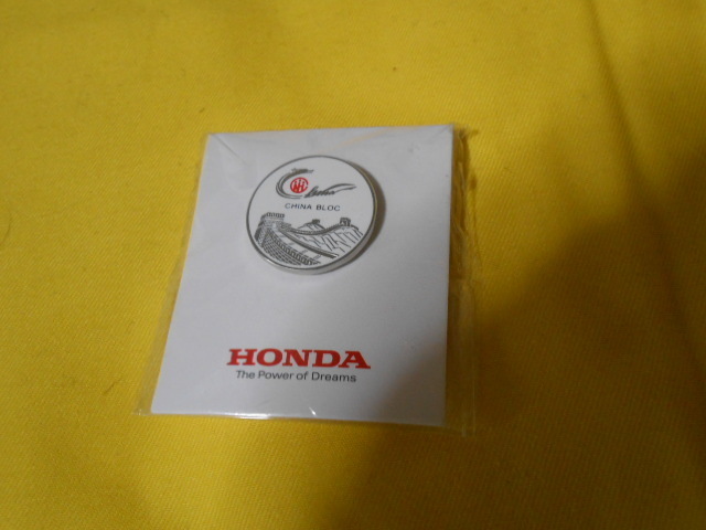 未使用品！★ホンダ　HONDA　CHINA BLOC　オリジナルピンバッジ　